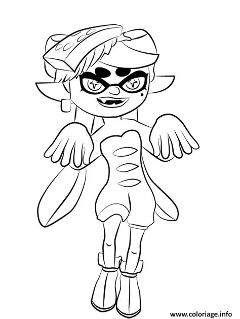 Coloriage Splatoon Squid Sister Idol Inkling Pop Duo Based In Inkopolis