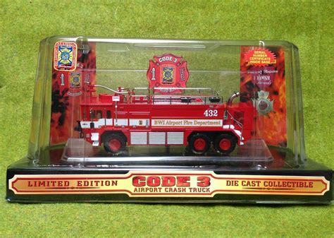 Code 3 Collectibles Model Fire Apparatus Bwi Airport Fire