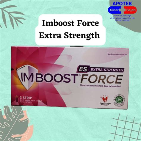 Jual Imboost Force Extra Strength 1 Strip 10 Kaplet Shopee Indonesia