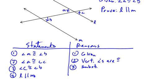 Proofs Of Parallel Lines