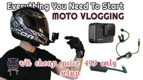 How To Start Moto Vlogging With Phone Cheapest Moto Vlogging Setup For