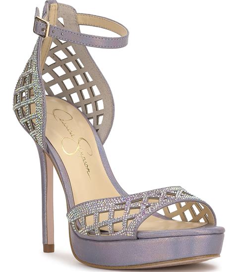 Jessica Simpson Herora Rhinestone Embellished Platform Dress Sandals Dillards