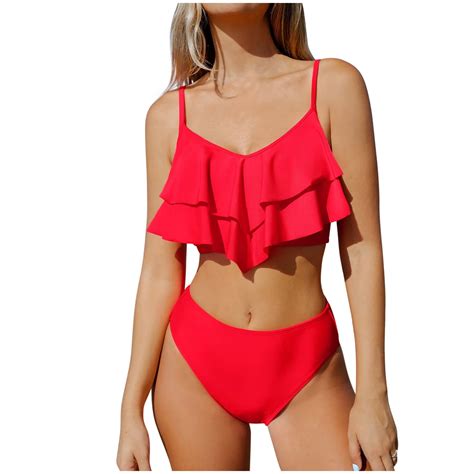 Bigersell High Waisted Bikini Set Summer Brazilian Bikini Sets Female