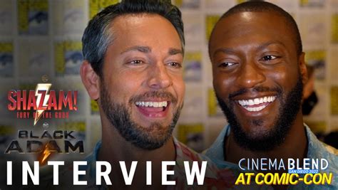 'Shazam 2' & 'Black Adam' Cast Interviews with Zachary Levi, Aldis Hodge