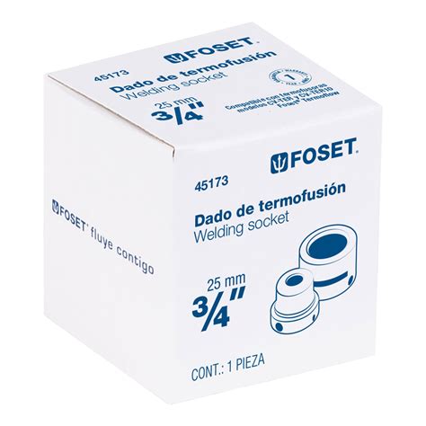 45173 CV D2 TRUPER Dado Para Termofusora De 3 4 25 Mm Foset