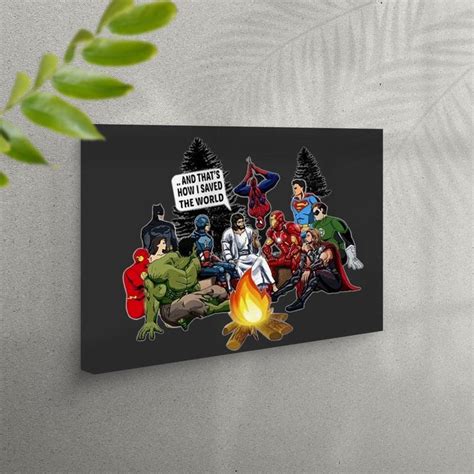 Jesus And Superheroes That S How I Saved The World Etsy