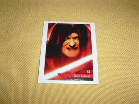 STAR WARS Maîtriser La Force Stickers N13 Dark Sidious Leclerc