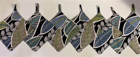 Marimekko Potholders Hot Pads Zero Waste Fabric Vegan Etsy