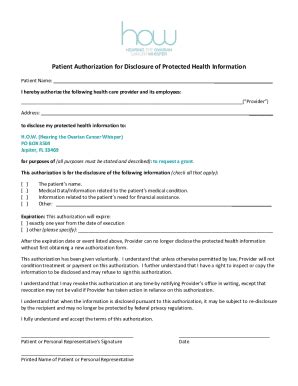 Fillable Online Abo Hipaa Authorization Form Patient Authorization For