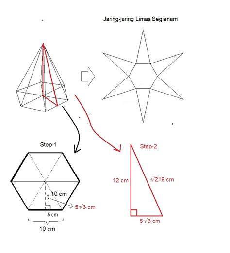 Gambar Jaring Jaring Limas Segi Enam Pulp