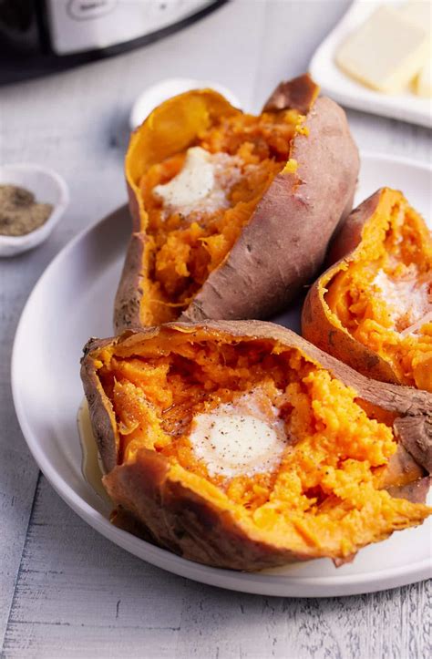 Super Easy Slow Cooker Sweet Potatoes My Forking Life