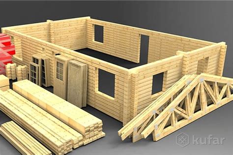 Готовый домокомплект из клееного бруса под ключ в Минске, цена 621.94 р ...
