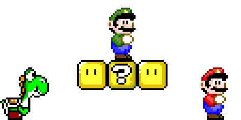 Mario world pixel art