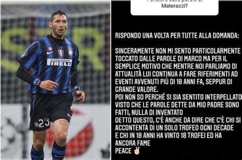 Il Figlio Di Nedved A Materazzi C Chi Si Accontenta Di Un Trofeo