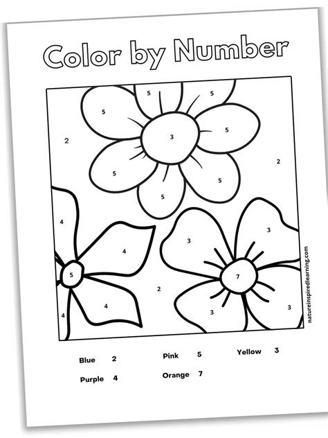 Easy-color-by-number-worksheet-printable Number Worksheets,, 42% OFF