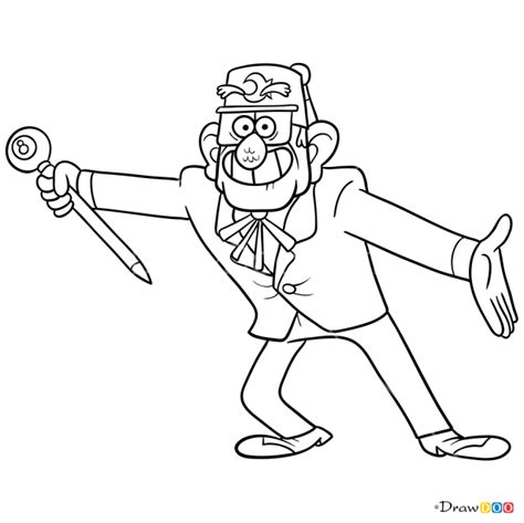 Grunkle Stan Coloring Page Coloring Pages