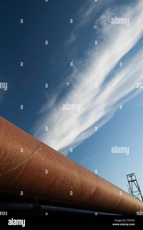 Thermal Heating Pipes In Longyearbyen Svalbard Stock Photo Alamy