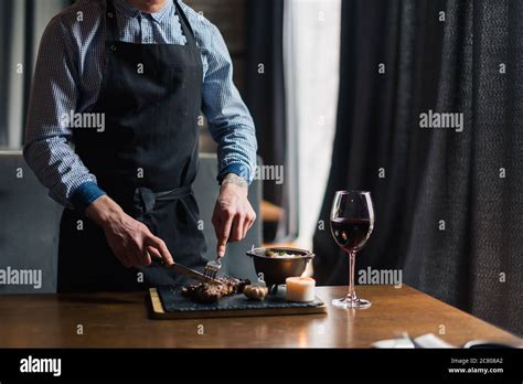 Man Eating Steak Hi Res Stock Photography And Images Alamy