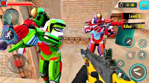 Robot Fps Shooting Strike Androidgameplay Part Youtube