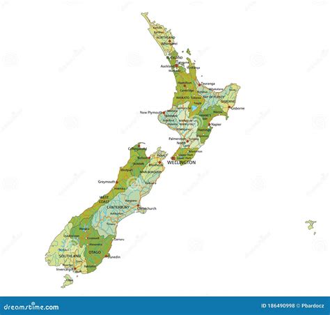 Mapa Político Editável Altamente Detalhado Camadas Separadas Nova