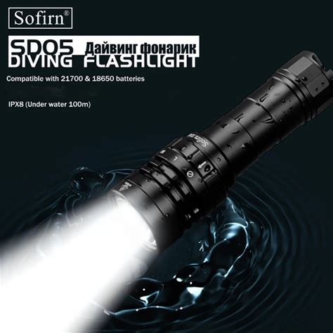 Sofirn Powerful Lumens Diving Flashlight Sd Underwater