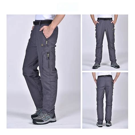 Men Outdoor Quick Drying Hiking Pants Wear Resistant Climbing Trousers