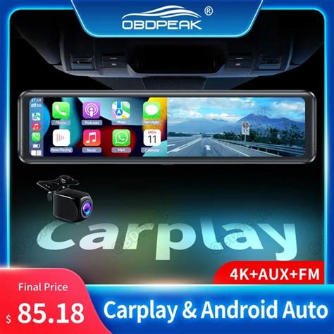 Obdpeak K Inch Carplay Android Auto K P Wifi Dash Off