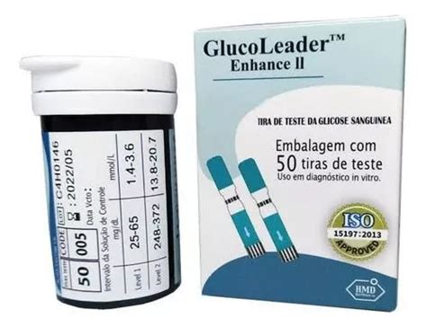 Kit Glicemia Aparelho Tira Glucoleader Frete Gr Tis