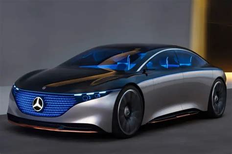 Futuristic Mercedes Benz Vision Eqs Concept Car Features One Bow