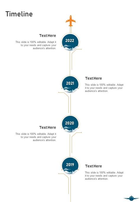 Timeline Aircraft Maintenance Services Proposal One Pager Sample