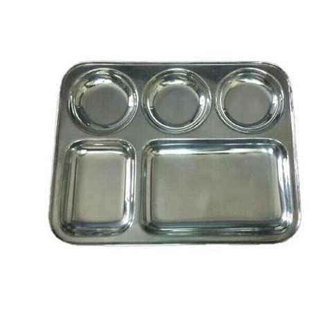 Stainless Steel Plate - Three Compartment Stainless Steel Dinner Plate Manufacturer from Ahmedabad