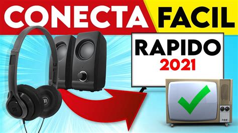 Cómo Conectar Altavoces Bocinas o Auriculares a la TV Fácil y Rápido