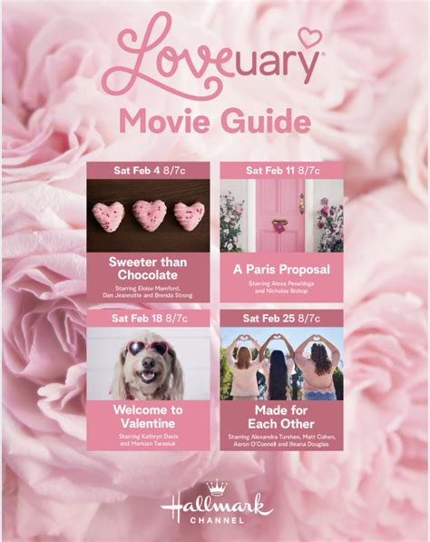 Best 2023 Hallmark Valentines Movie List: Free Printables - Lola Lambchops