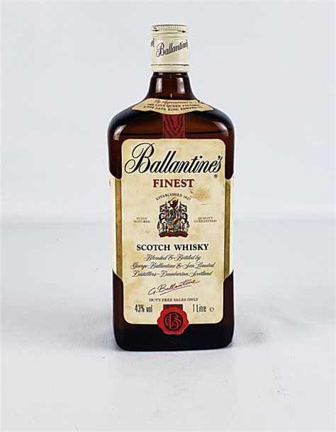 Garrafa De Whisky Ballantines Finest Blend 43 Vol 1 Litro