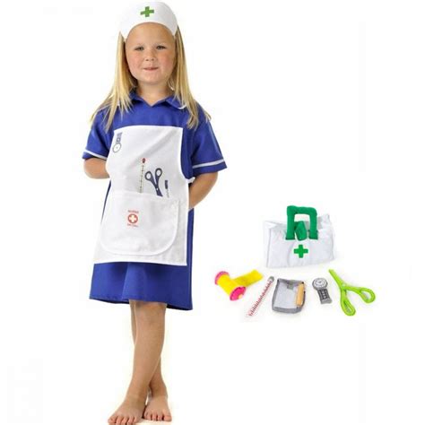 Traditional Nurse Kids Costume Set Costume Soft Accessory Set