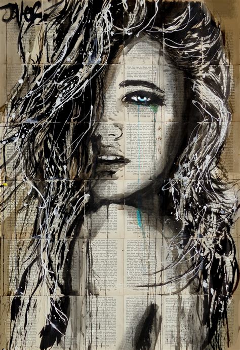 Loui Jover |Ink Drawings On Newspaper - ArtPeople.Net