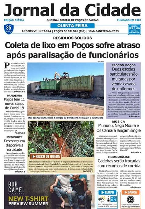 Jornal da Cidade 19 de janeiro de 2023 Jornal da Cidade Notícias de