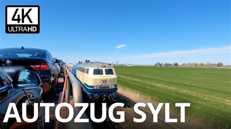 DB Autozug Niebüll Westerland Sylt Mitfahrt Germany Deutsche Bahn