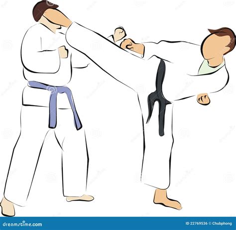 Fight And Kick Royalty Free Stock Image Image