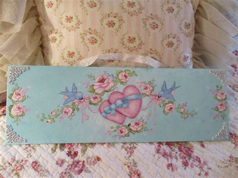 Pin By Beth Veazy On Fonts Hand Painted Roses Hand Painted Shabby Chic