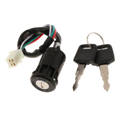 Black Ignition Key Switch Replacement 4 Wire Ignition Key Switch EBay