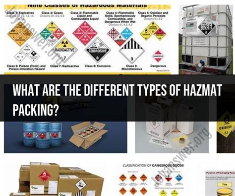 Types Of Hazmat Packing Understanding Safety Protocols