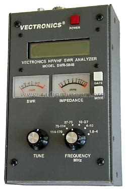 Hf Vhf Swr Analyzer Swr B Equipment Vectronics Starkville Ms