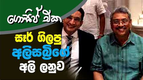 සර් ගිලපු අලිසබි‍්‍රගේ අලි ලනුව අද ගොසිප් එක The Leader Tv Youtube