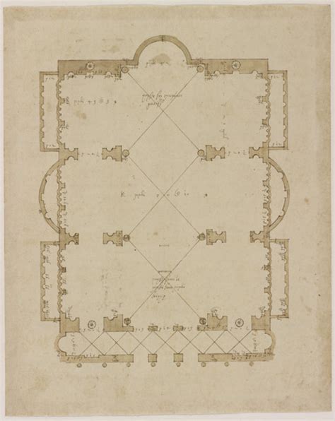 Reconstruction of the Basilica of Maxentius, Rome: reconstructed plan | RIBA pix