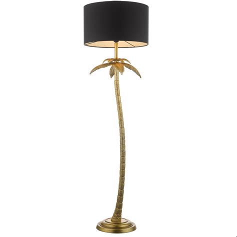 Palm Antique Gold Palm Tree Floor Lamp Lightbox