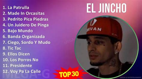 E l J i n c h o 2024 MIX Sus Mejores Éxitos Top Rap Music YouTube