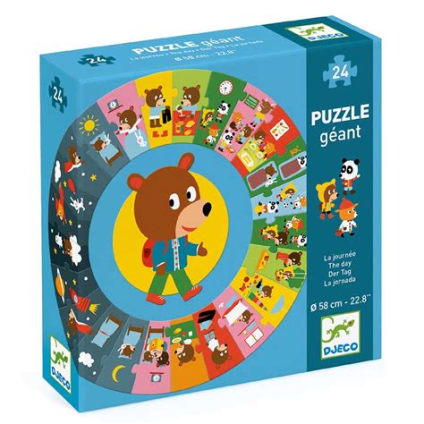 The Day Giant Circle Puzzle By Djeco