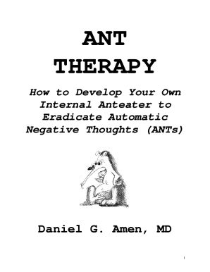 Fillable Online Ant Therapy And Cbt Worksheets Pdf Fax Email Print