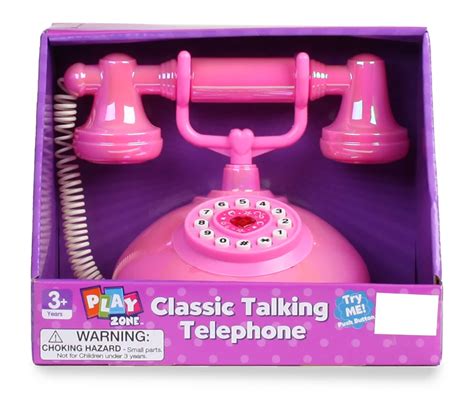 Play Zone Pink Classic Talking Telephone Toy | Big Lots